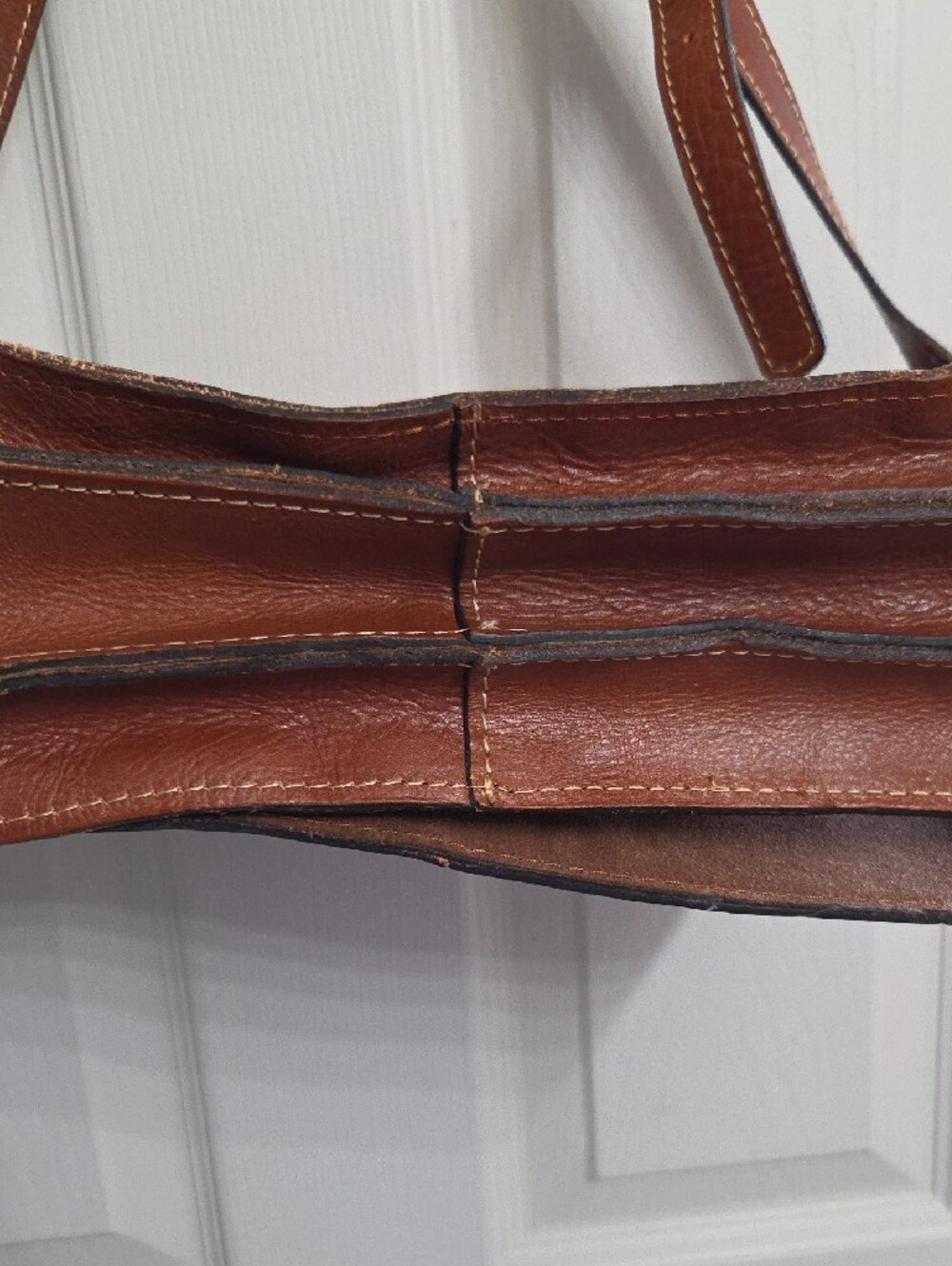 Patricia Nash Brown Leather Crossbody Bag - Picture 6 of 14
